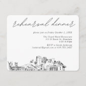 Honolulu Hochzeit Elegantes Probe Dinner Begleitkarte (Vorderseite)