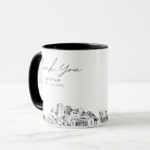 Honolulu Hochzeit Minimal Benutzerdefinierte Kaffe Tasse (Vorderseite Links)