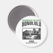 Honolulu Magnet (Vorderseite/Rückseite)