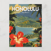 Honolulu Nostalgic Postkarte (Vorderseite)