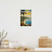 Honolulu Nostalgic Travel Poster (Küche)