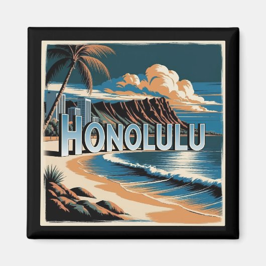 Honolulu O’aho Hawaii Magnet (Vorne)