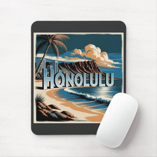 Honolulu O’aho Hawaii Mousepad (Mit Mouse)