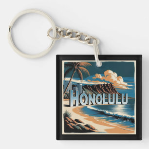 Honolulu O’aho Hawaii Schlüsselanhänger