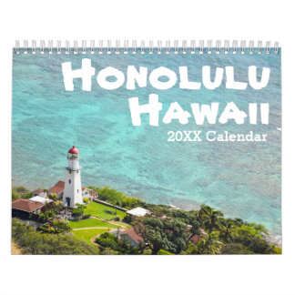 Honolulu, Oahu, Hawaii Fotografy Seaside Kalender