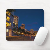 Honolulu, Oahu, Hawaii. Nachtexposition Mousepad (Mit Mouse)