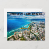 Honolulu-Oahu, Hawaii Postcard Postkarte (Vorne/Hinten)