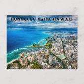 Honolulu-Oahu, Hawaii Postcard Postkarte (Vorderseite)
