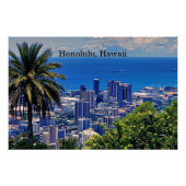 Honolulu, Oahu, Hawaii Poster (Vorderseite)