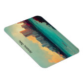 Honolulu Oahu Panorama Blick Stadt Magnet (Rechte Seite)