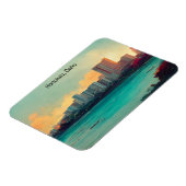 Honolulu Oahu Panorama Blick Stadt Magnet (Linke Seite)