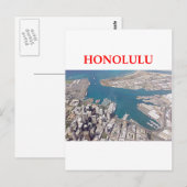 Honolulu Postkarte (Vorne/Hinten)