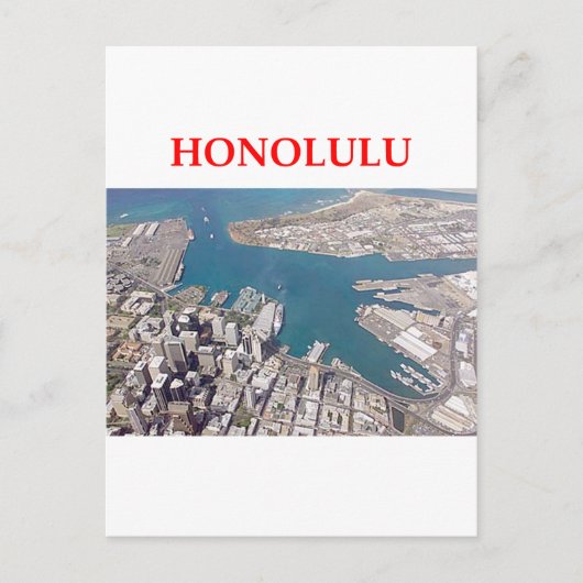 Honolulu Postkarte (Vorderseite)