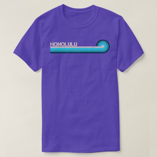 Honolulu Retro Stripes TShirt (Design vorne)