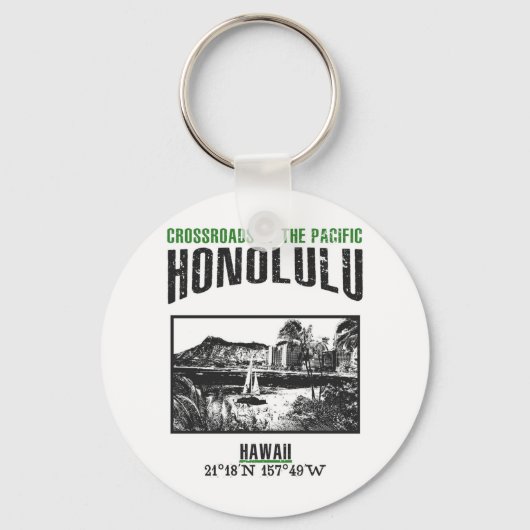 Honolulu Schlüsselanhänger (Vorderseite)