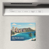 Honolulu Skyline Hawaii Magnet (In Situ (Geschirrspüler))