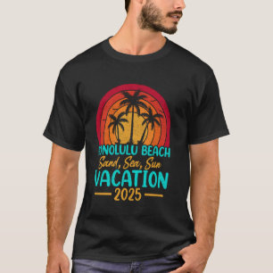 Honolulu Strand Hawaii Sand Meer Sonne Urlaub 2025 T-Shirt