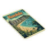 Honolulu - Strand von Urban Hawaii Magnet (Rechte Seite)
