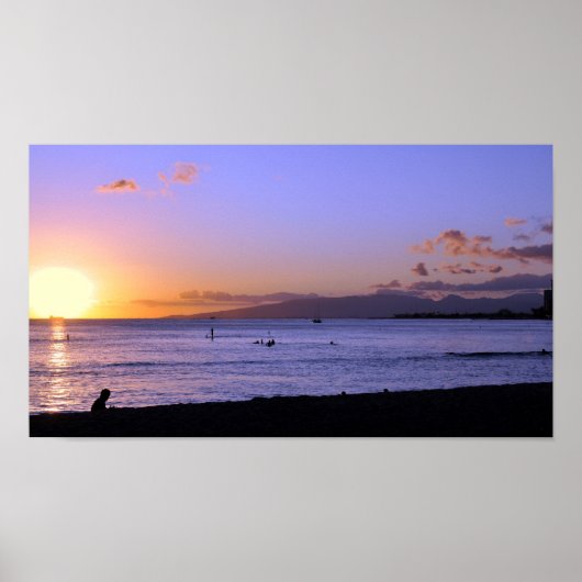 Honolulu Twilight Print Poster (Vorne)