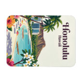 Honolulu USA Magnet (Horizontal)