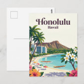 Honolulu USA Postkarte (Vorne/Hinten)