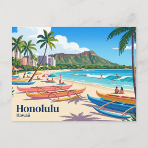 Honolulu USA Postkarte