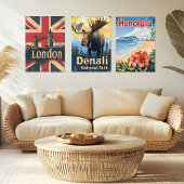 Honolulu Vintage Travel Poster