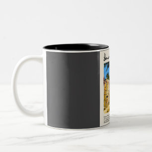 Honolulu Vintage Wasserfarben Reise Zweifarbige Tasse
