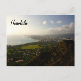 Honolulu von Le'ahi Postkarte