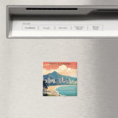 Honolulu Waikiki Beach Hawaii Panorama View Beach Magnet (In Situ (Geschirrspüler))