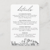 Honolulu Wedding Details Enclosure Card Begleitkarte (Vorderseite)
