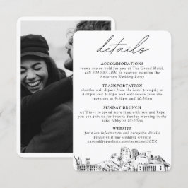 Honolulu Wedding Details Enclosure Card Begleitkarte
