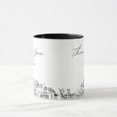Honolulu Wedding Minimal Custom Coffee Tasse (Zentrum)