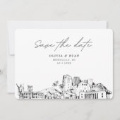 Honolulu Wedding Modern Save the Date Einladung (Vorderseite)