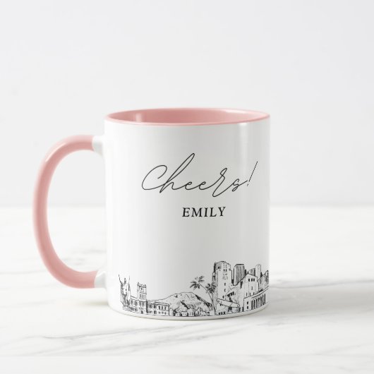 Honolulu Wedding Personalisiert Coffee Tasse (Links)