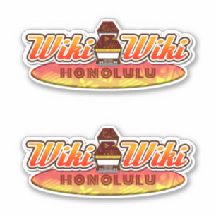 Honolulu Wiki-Wiki Shuttle Bus Aufkleber