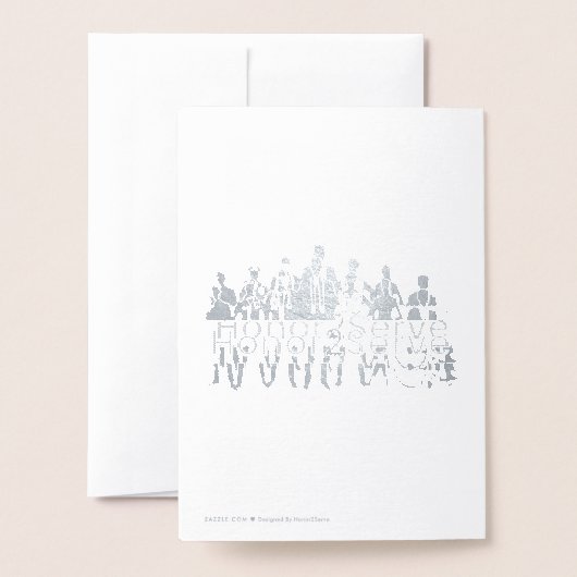 Honor2Serve Folienkarte (Rückseite mit Umschlag)