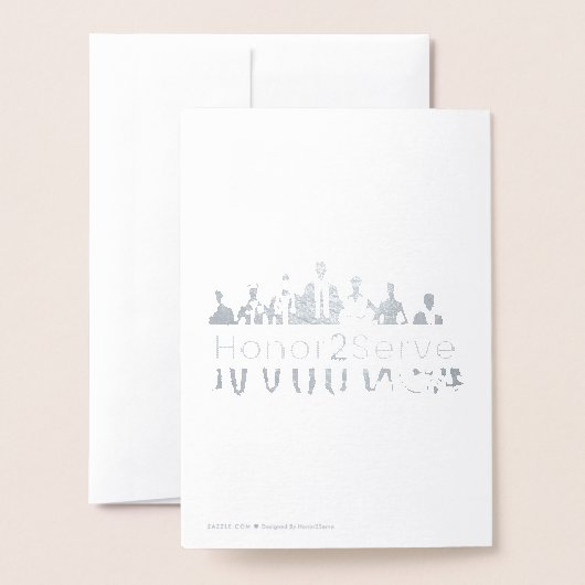 Honor2Serve Folienkarte (Rückseite mit Umschlag)