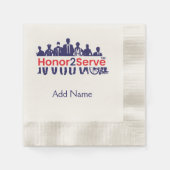 Honor2Serve Serviette (Vorderseite)