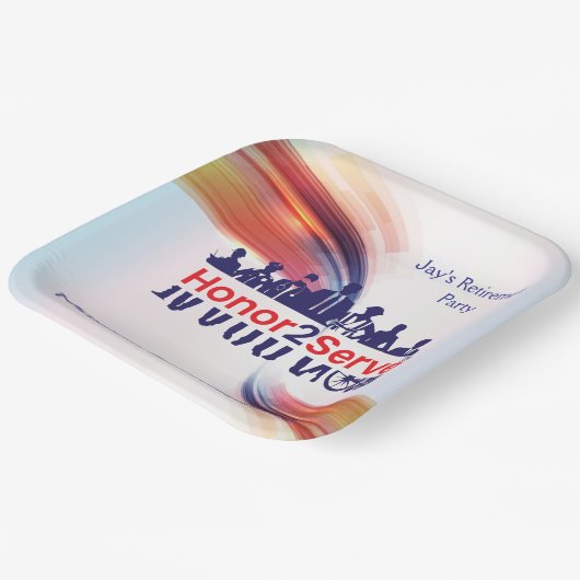 Honor2Serve-Teller Pappteller (Gewinkelt)