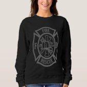Honor and Courage Firefighter Fire Dept Fire Truck Sweatshirt (Vorderseite)