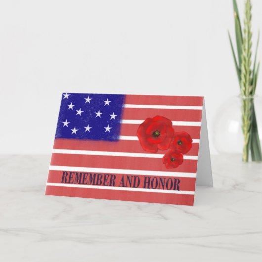 Honor and remember karte (Vorderseite)