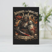 Honor & Glory Dankeskarte (Stehend Vorderseite)