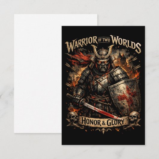 Honor & Glory Dankeskarte (Vorne/Hinten)