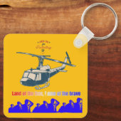 Honor in every thread light orange yellow schlüsselanhänger (Rückseite)