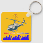 Honor in every thread light orange yellow schlüsselanhänger (Rückseite)