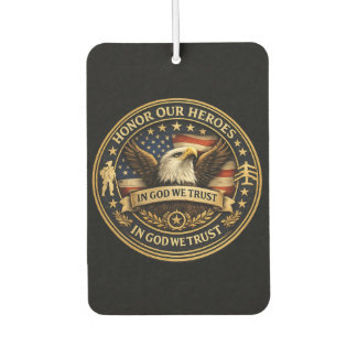 Honor Our Heros Military Coin Car Air Freshener Autolufterfrischer