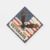 Honor Our Veterans Standard Luncheon Napkins Serviette (Ecke)