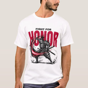 HONOR Samurai T-Shirt   Japanischer Krieger Street