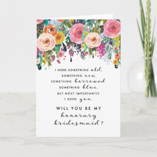 Honorar Bridesmaid Vorschlag Card - Ashley Karte